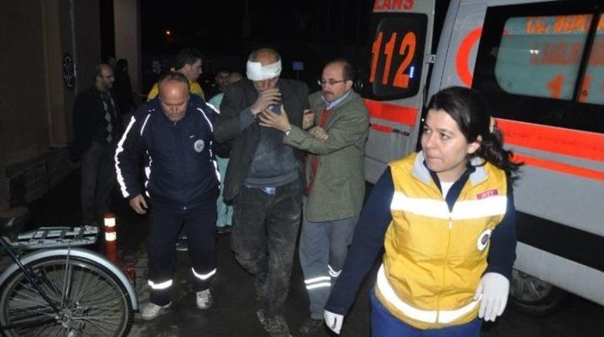 Takla Atan Cipte K&ouml;y Muhtarının Kulağı Koptu