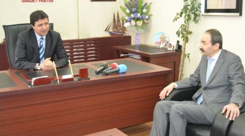 Sarraflar Ve Kuyumcular Derneği Başkanı Ve Kto Başkan Adayı &Ouml;mer G&uuml;lsoy&rsquo;dan Chp Ve Sp&rsquo;ye Ziyaret