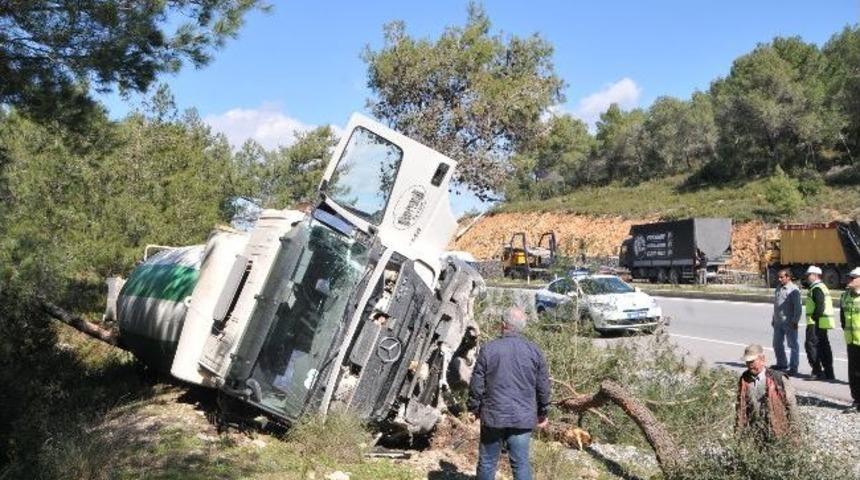 Ormana U&ccedil;an Beton Mikserinden Yara Almadan Kurtuldu