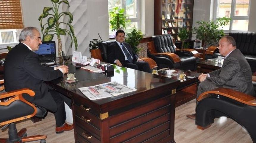 Doğramacı Ve Civelek&rsquo;ten Şahin&rsquo;e Nezaket Ziyareti