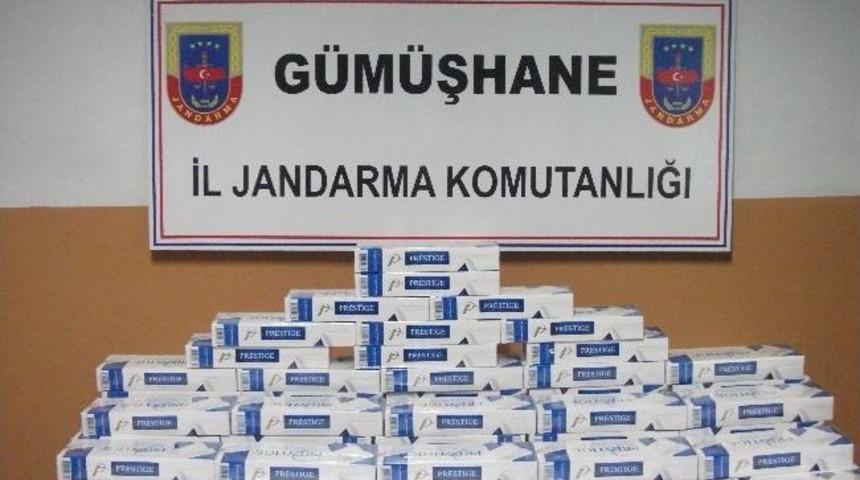 G&uuml;m&uuml;şhane&rsquo;de Kubar Esrar Ve Ka&ccedil;ak Sigara Yakalandı