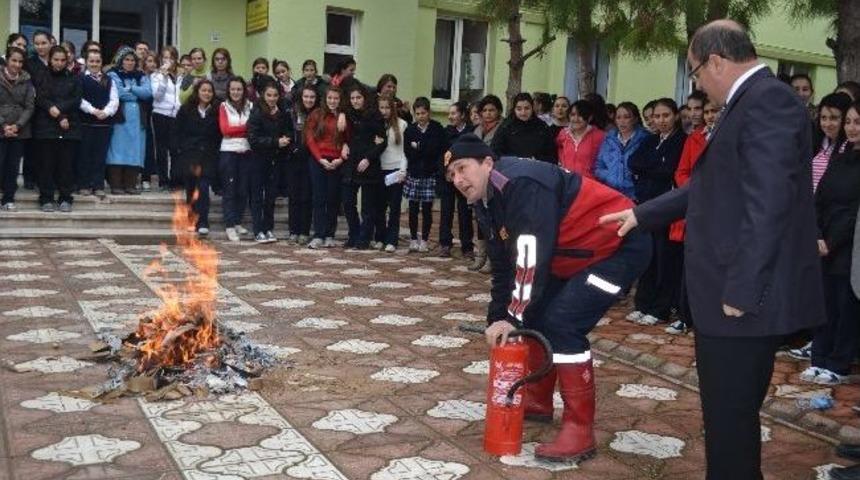 Gelibolu'da Yangın Tatbikatı