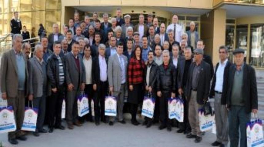 &Ccedil;ine K&ouml;y Muhtarları Başkan &Ccedil;er&ccedil;ioğlu&rsquo;na Teşekk&uuml;r Etti