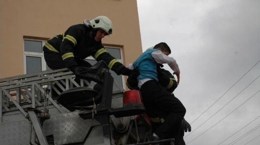 Okulda Afet Tatbikatı