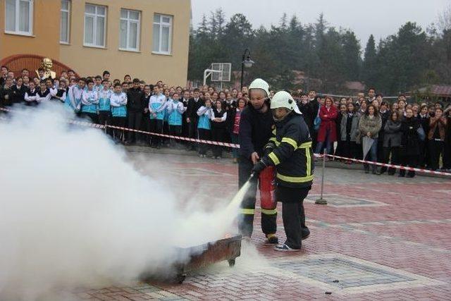 Çaycuma’da Yangın Tatbikatı