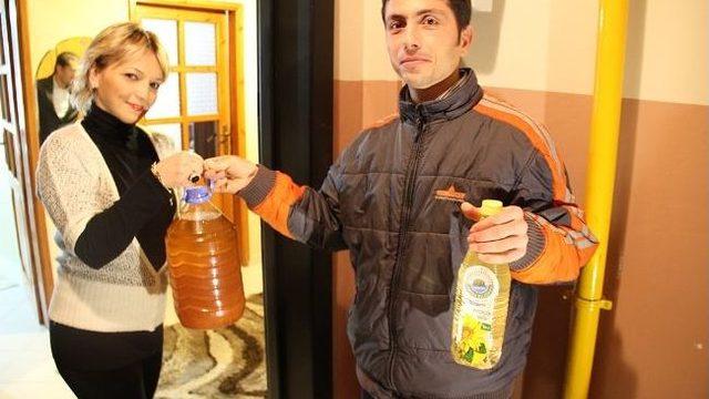 5 Lt Atık Yağa 1 Lt Bitkisel Yağ