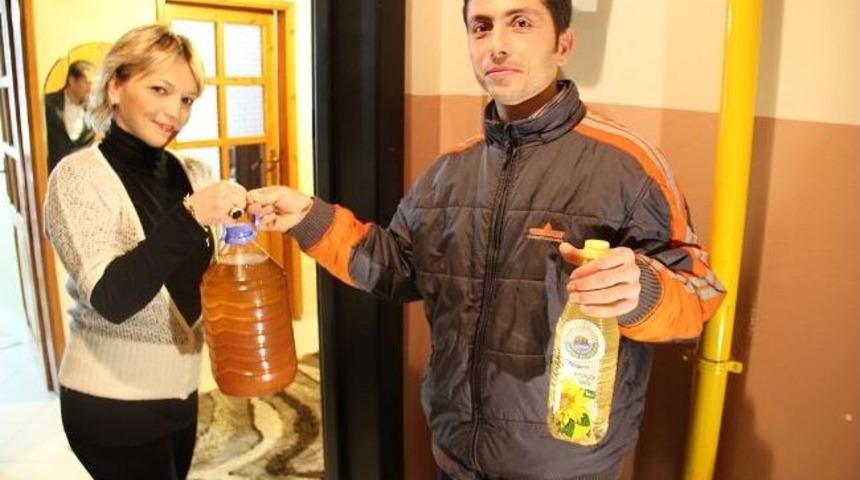 5 Lt Atık Yağa 1 Lt Bitkisel Yağ