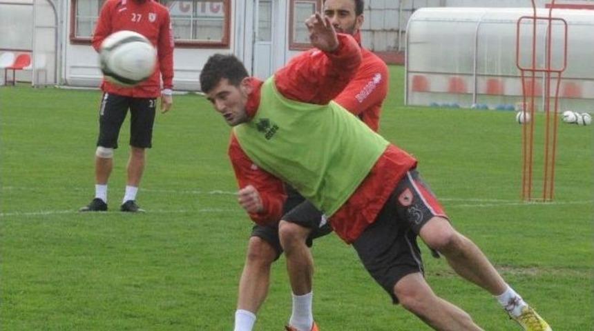 Samsunspor Şut &Ccedil;alıştı