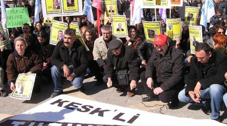 Kesk &Uuml;yeleri Eylem Yaptı