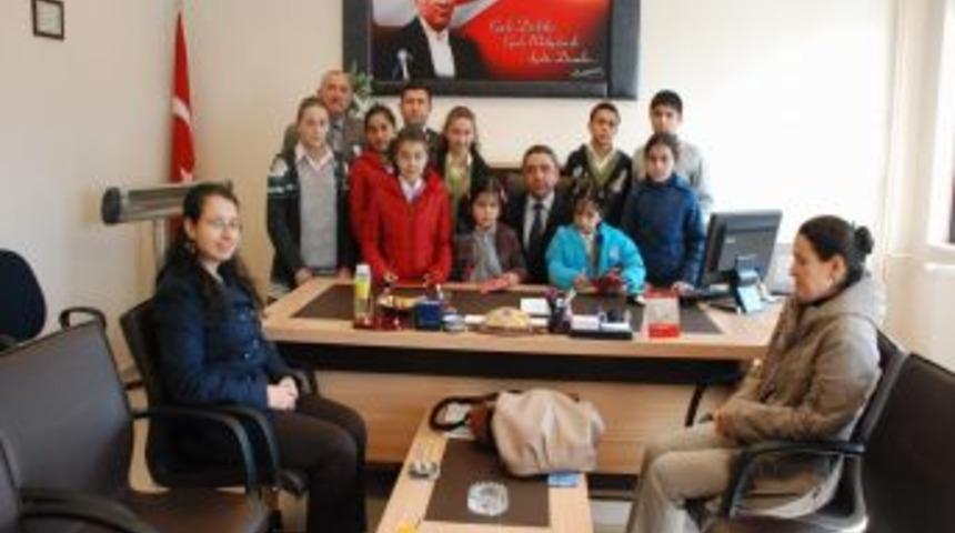 Aydıncık İlk&ouml;ğretim Okulu &Ouml;ğrencileri Vergi Dairesini Ziyaret Etti