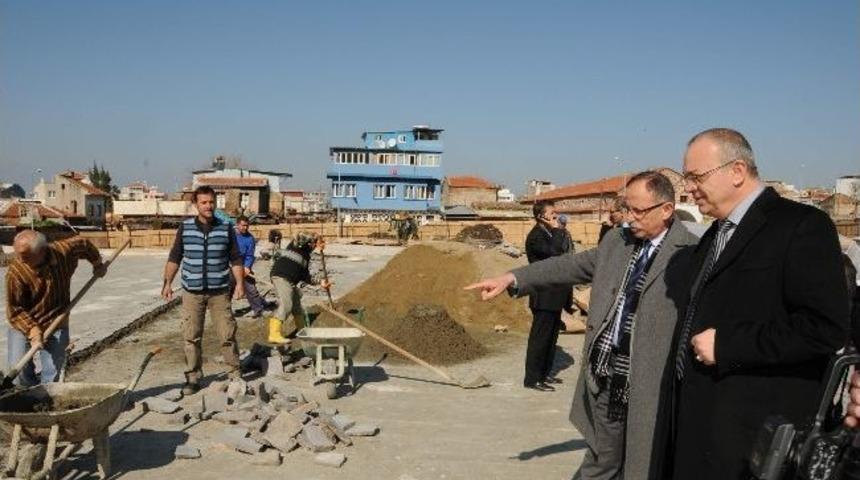Bedesten Meydanı&rsquo;nda &Ccedil;alışmalar Hızlandı