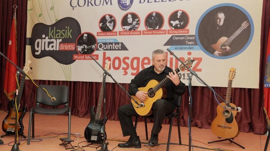 &Ccedil;orum Belediyesi'nden Klasik Gitar Dinletisi