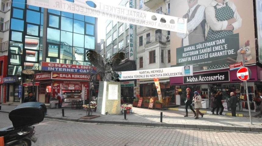 Kartal Heykeli'nin Açılışını Başkan Orman Yaptı