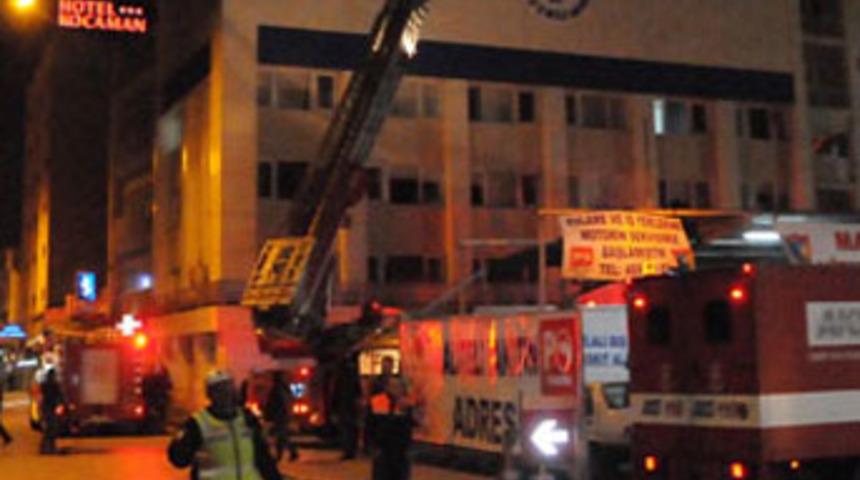 Hastanede yangın paniği