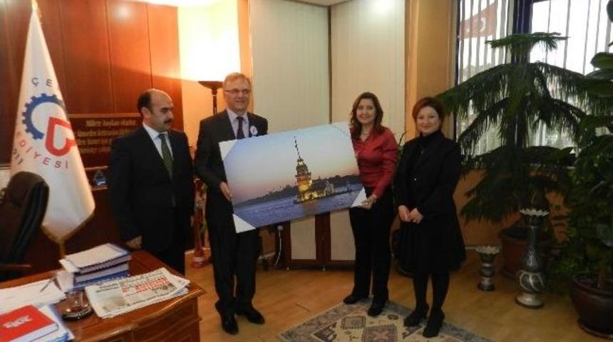 Tepe Okulu&rsquo;ndan Başkan Ertem&rsquo;e Teşekk&uuml;r Ziyareti