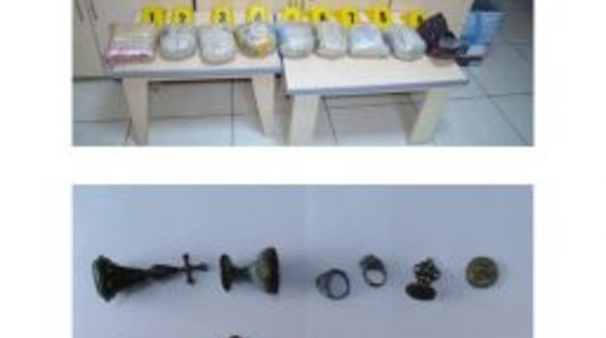 Muş'ta Emniyetinden Uyuşturucu Ve Tarihi Eser Operasyonu