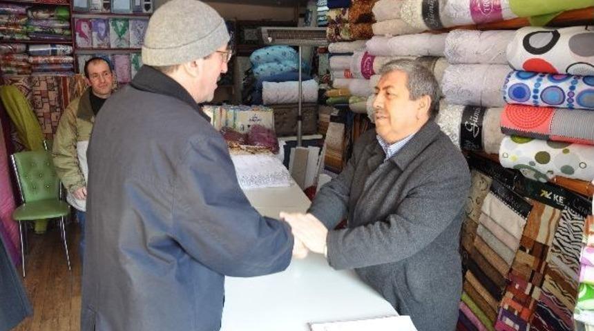 Başkan Vergili Fevzi &Ccedil;akmak Caddesi Esnaflarını Ziyaret Etti
