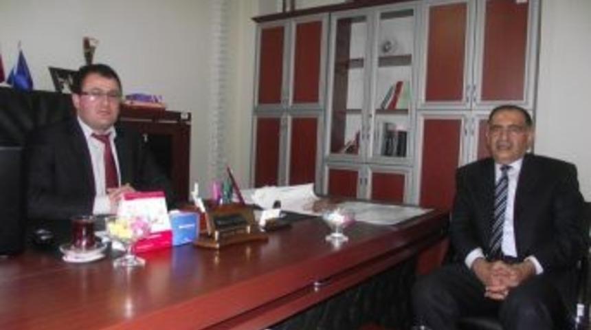 Tmo Şube M&uuml;d&uuml;r&uuml; Temir&rsquo;den Milli Eğitim M&uuml;d&uuml;r&uuml; Sarıdağ&rsquo;a Ziyaret