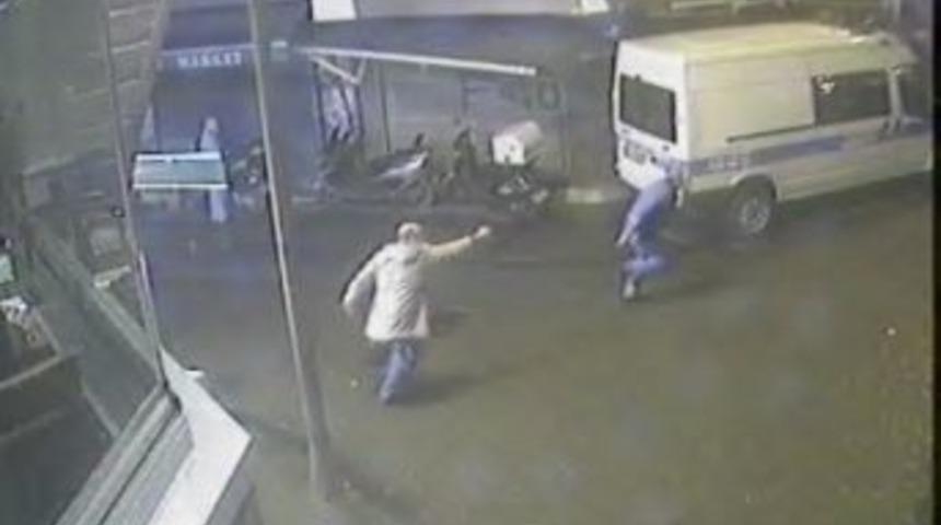 Cinayet Anı G&uuml;venlik Kamerasında