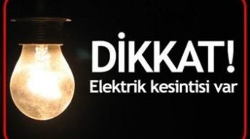 Dikkat !!! Elektrik kesintisi var