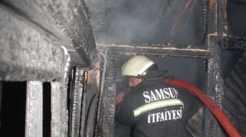 Samsun'da Yazlık Evdeki Yangın Korkuttu
