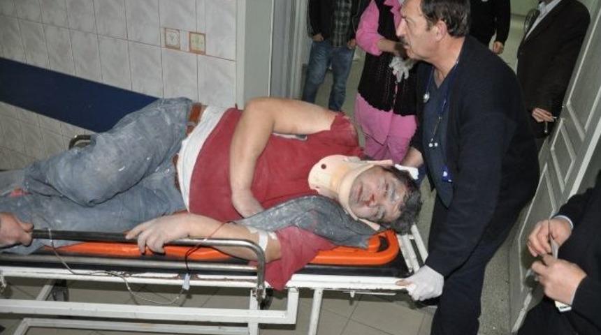 Boya Yaparken 10 Metre Yükseklikten Düşen İşçi Yaralandı