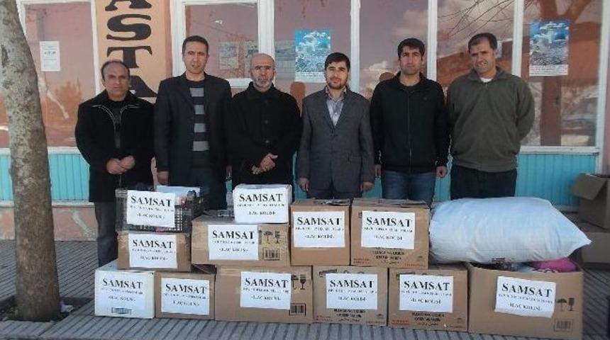 Samsatlılar Suriye Halkına İla&ccedil; Oluyor