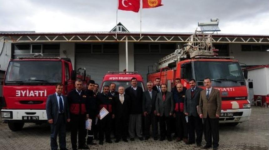İtfaiye Personeline Başarı Belgesi