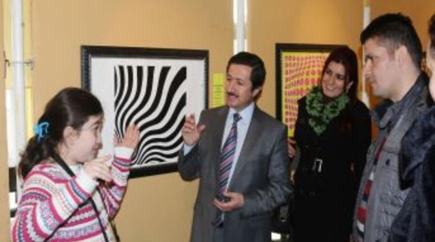 Sivas'ta Op-art Resim Sergisi A&ccedil;ıldı