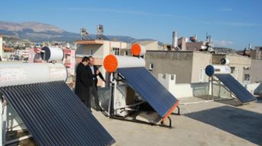 G&uuml;neş Enerjisiyle Kaloriferleri Isıtıyor