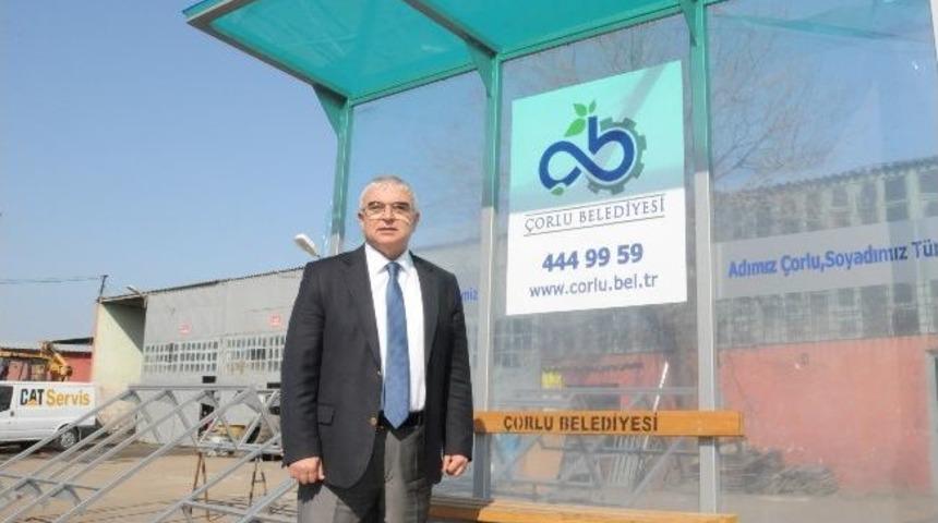 &Ccedil;orlu Belediyesinden Yeni Otob&uuml;s Durakları