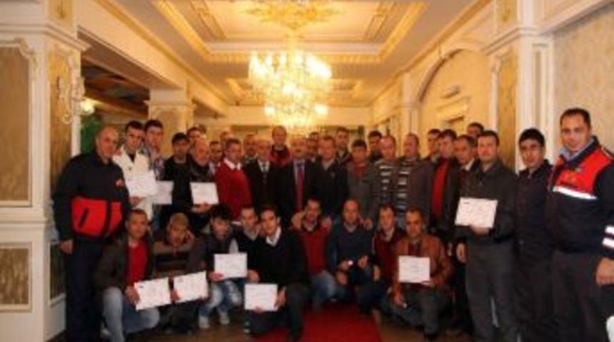 27. İtfaiye Grubu Sertifikalarını Aldı