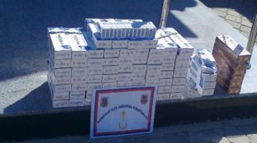 Jandarmadan Ka&ccedil;ak Sigara Operasyonu