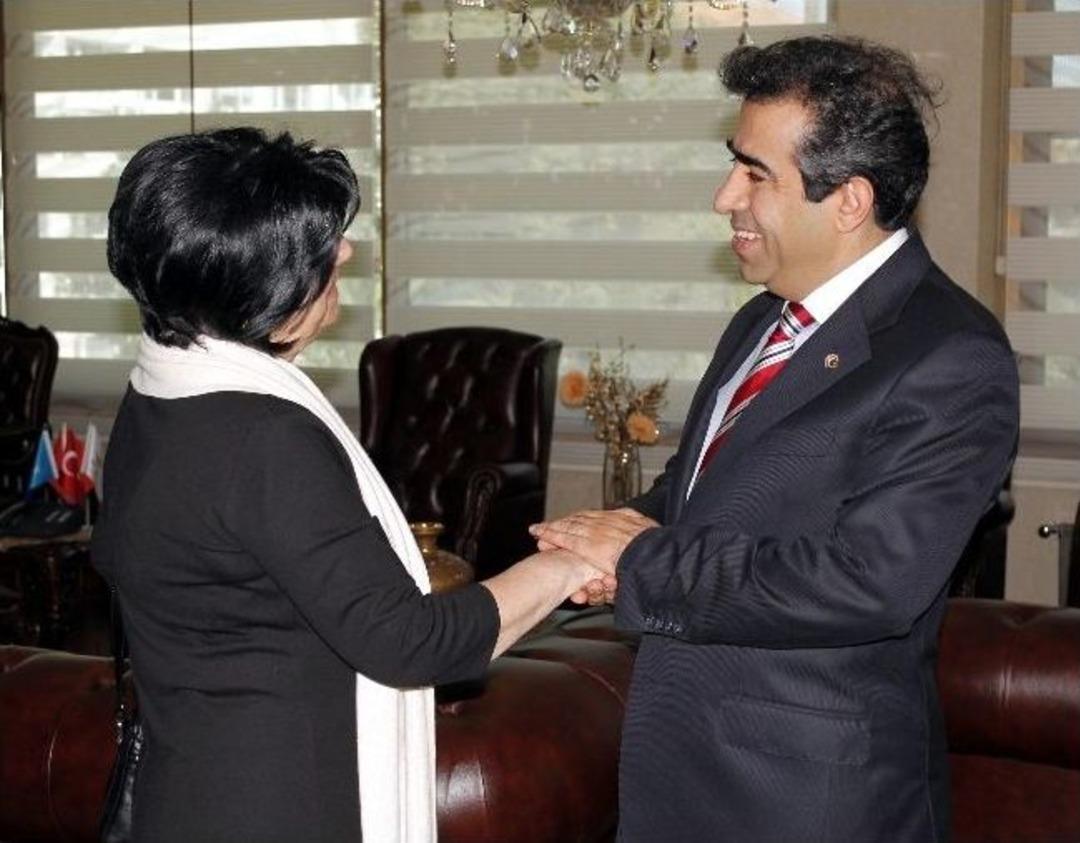 Kızılay Y&ouml;netiminden Vali G&uuml;zeloğlu'na Ziyaret