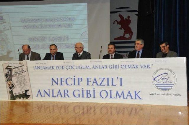 “necip Fazıl’ı Anlar Gibi Olmak” Etkinliği