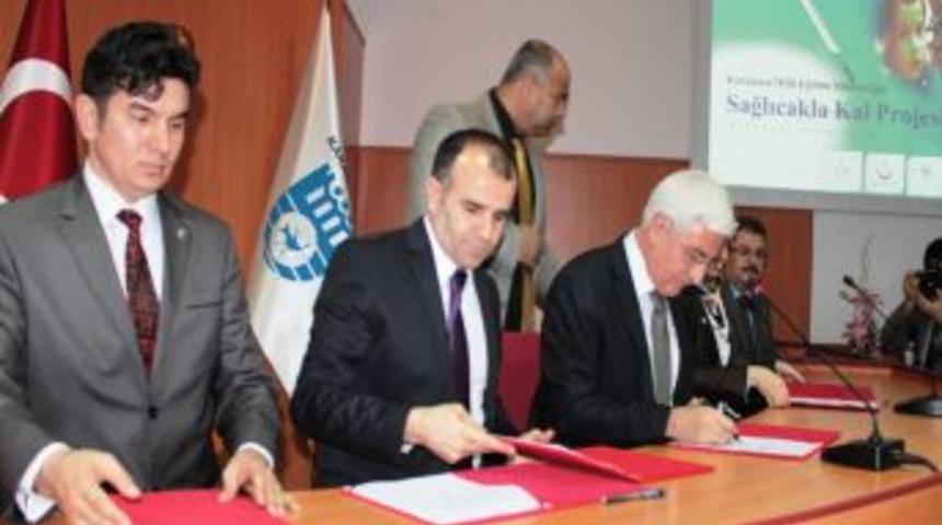 &lsquo;Sağlıcakla Kal&rsquo; Projesi Protokol&uuml; Imzalandı
