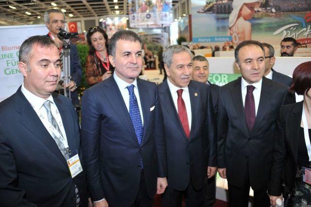 Bakan Çelik Ile Bülent Arınç, ITB Berlin Fuarı’nda