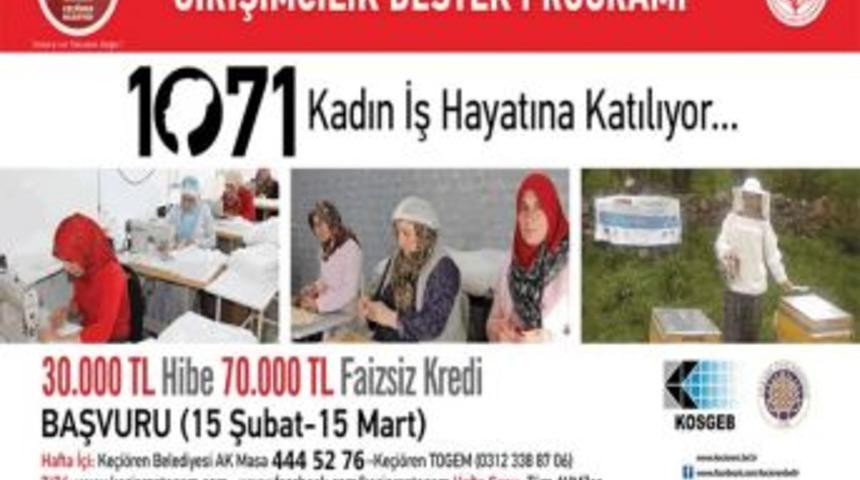 1071 Kadın Hayalini Ger&ccedil;ekleştirecek