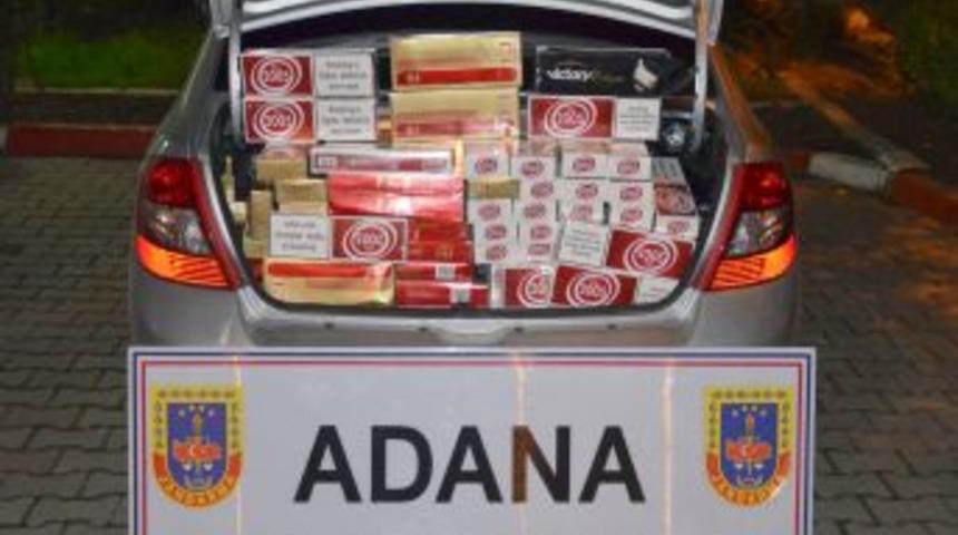 Adana'da 21 Bin Paket Kaçak Sigara Ve 2 Kilo Esrar Ele Geçirildi