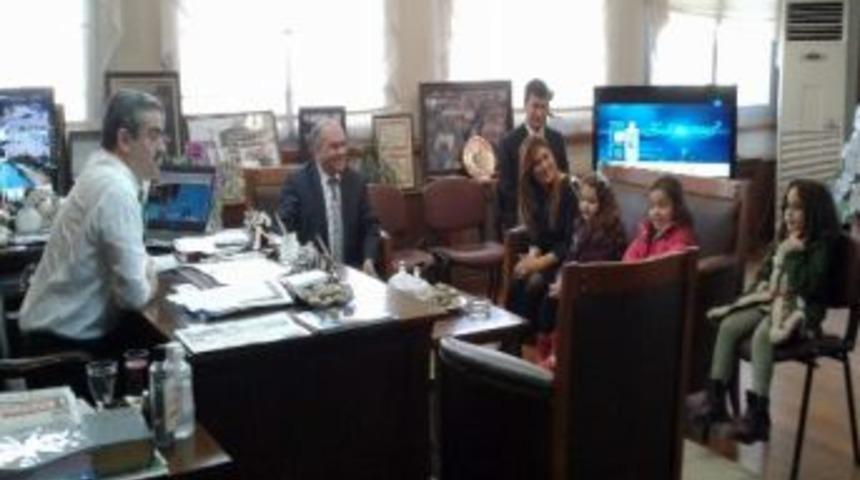 Anaokulu &Ouml;ğrencilerinden Başkan Alıcık'a Ziyaret