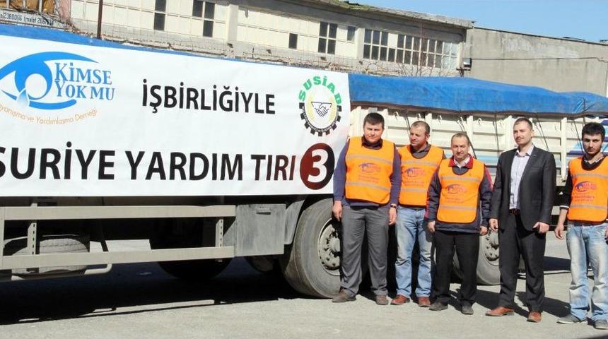 Karadenizli Hayırseverler, Suriye'ye &Uuml;&ccedil;&uuml;nc&uuml; Yardım TIR'ını G&ouml;nderdi