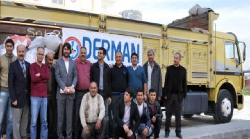 Erdemli&rsquo;de Suriyeliler I&ccedil;in Toplanan Yardımlar G&ouml;nderildi