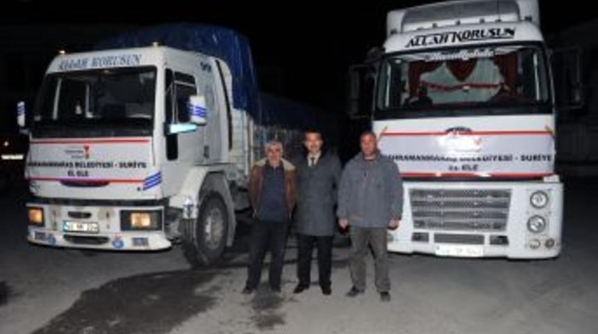 Kahramanmaraş Belediyesi'nden Suriye'ye Un Yardımı