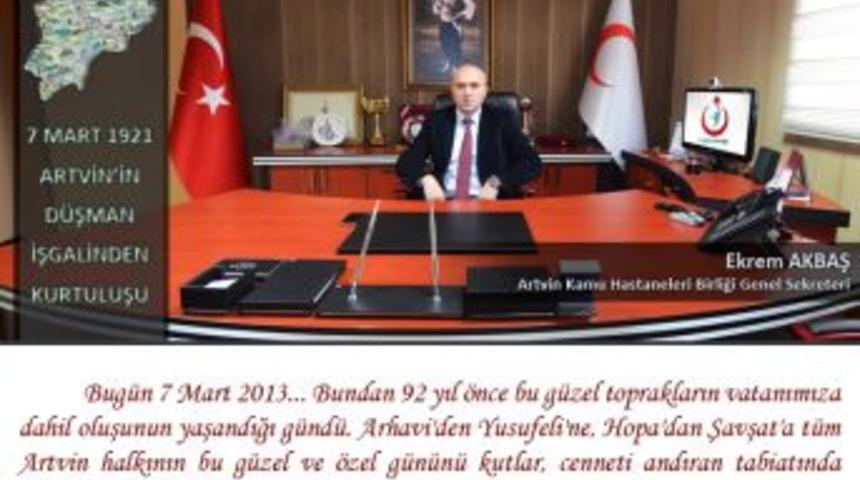 Genel Sekreter AKBAŞ'tan 7 Mart mesajı