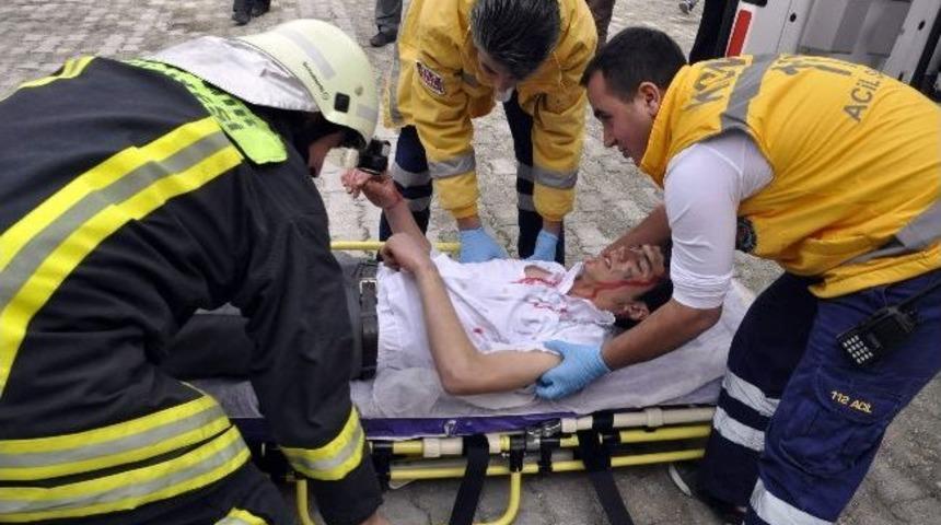 Akşehir Anadolu Lisesi'nde Deprem Ve Yangın Tatbikatı