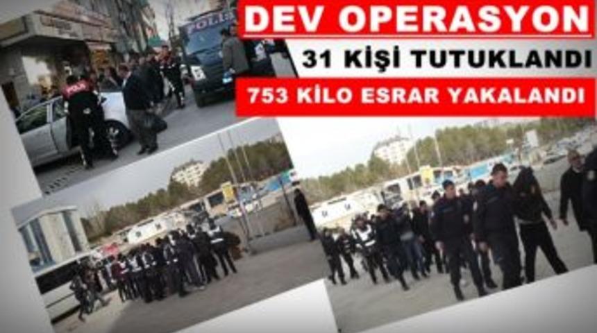Elazığ&rsquo;da dev operasyon: 753 kilo esrar yakalandı