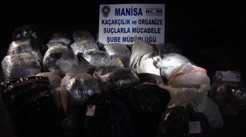 Manisa'da 95 Kilo Esrar Ele Geçirildi