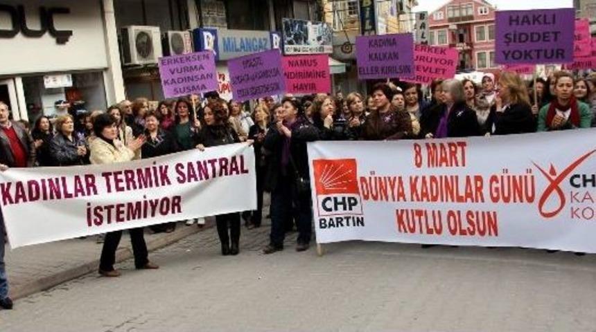 Bartın'da, Chp'li Kadınlardan Y&uuml;r&uuml;y&uuml;ş