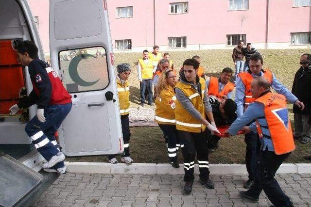 Yozgat'ta Deprem Ve Yangın Tatbikatı