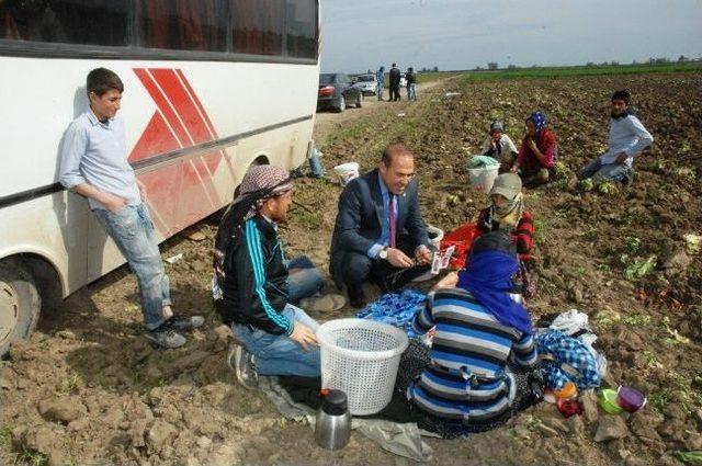 Sözlü Fabrika Ve Tarlada Çalışan Kadınları Ziyaret Etti